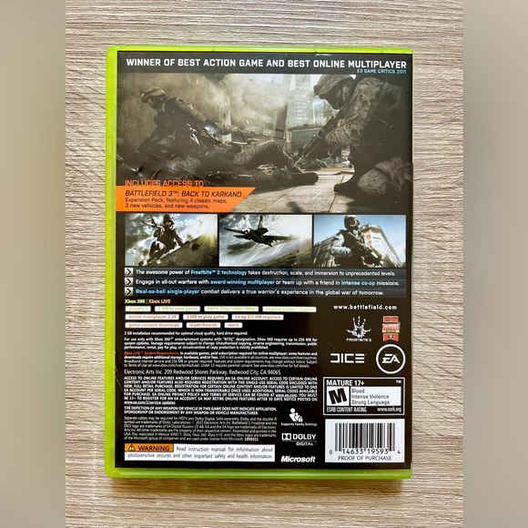 Xbox 360 Battlefield 3 Limited Edition Video Game - Tested - Picture 4 of 6